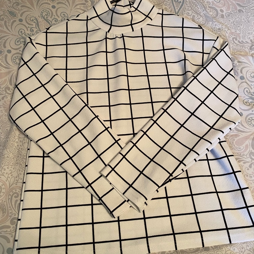 Amazon Brand Striped Turtleneck